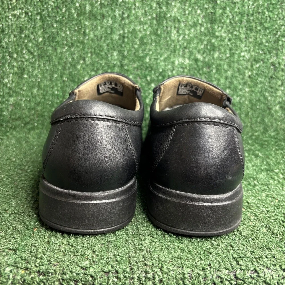 Bostonian Tipton Step Leather Slip On Professional Loafer Shoes Black Mens 11.5